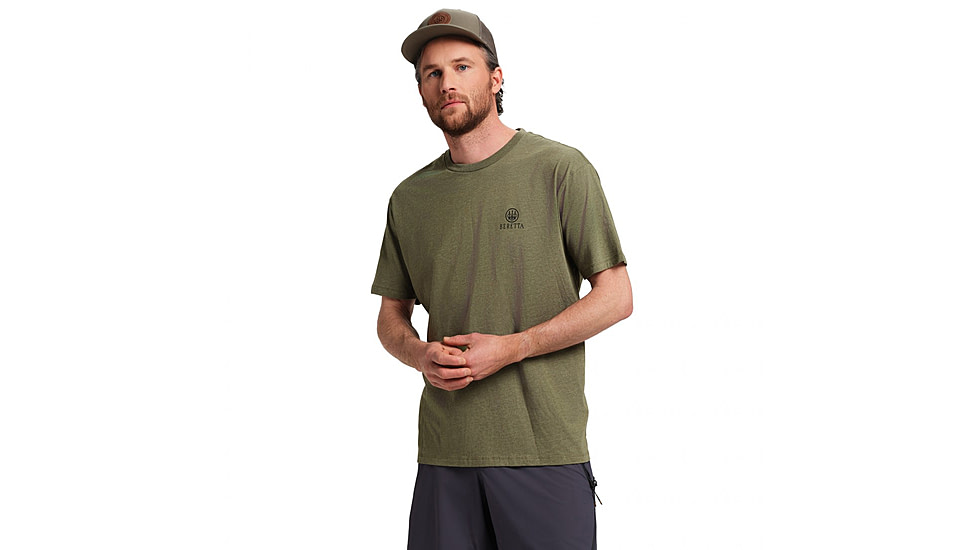 Beretta HorizonT-Shirt - Mens, Short Sleeve, Heather Mil Green, 3XL, TS224T189007AUXXXL