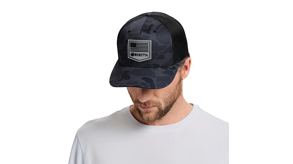 Beretta PM Trucker Hat - Mens, Black Duck Camo, One Size, BC048T1675085Q