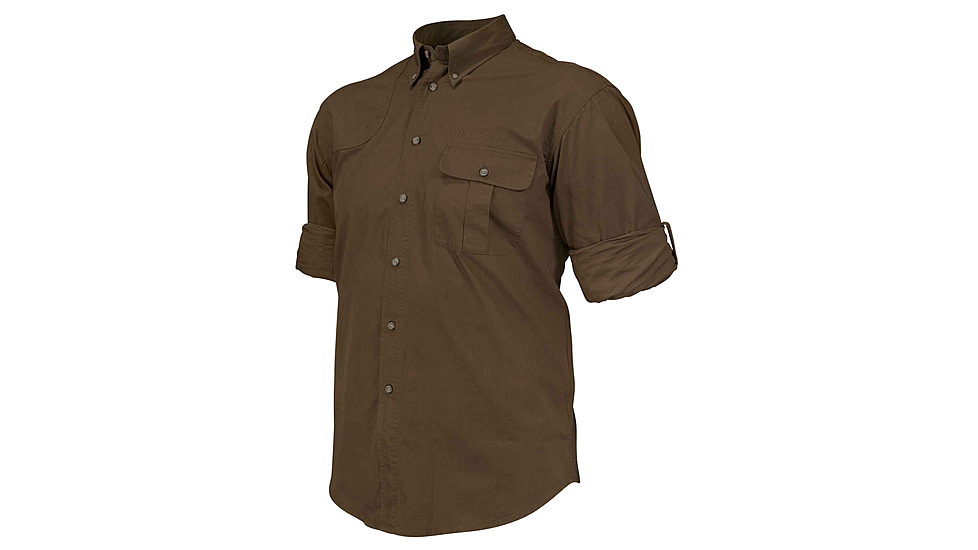 Beretta Tm Roll Up Shirt, Dark Earth - LU222T153408A5XXXL