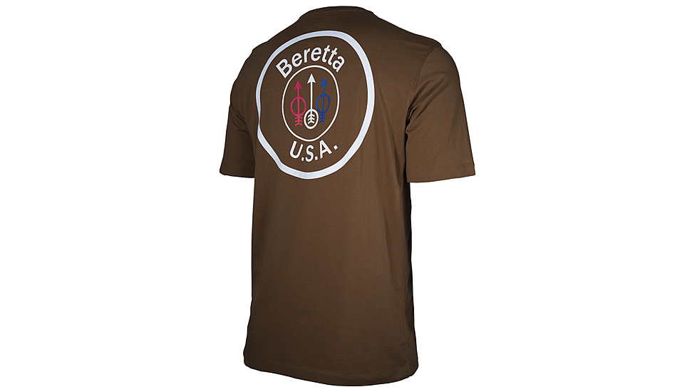 Beretta US Logo T - Shirt, Tobacco, Large, TS252T14160813L
