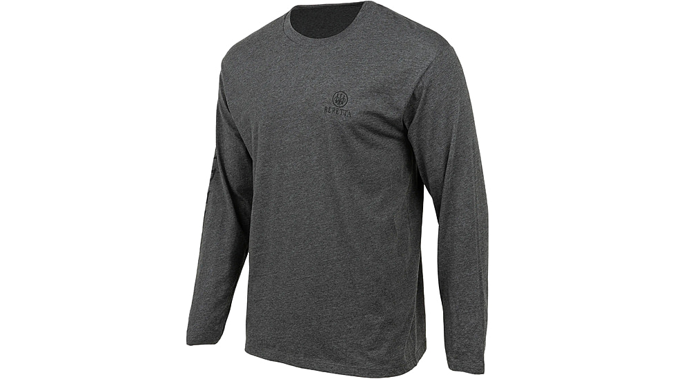 Beretta USA 2.0 T-Shirt - Mens, Long Sleeve, Charcoal, 3XL, TS230T18900093XXXL