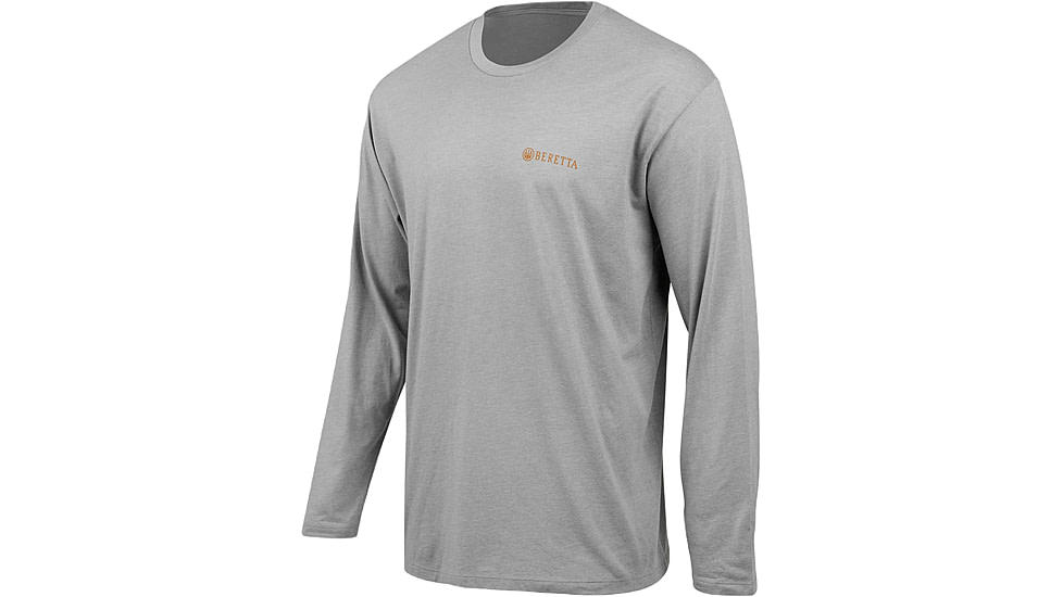 Beretta Walk Em T-Shirt - Mens, Long Sleeve, Stone Heather, Extra Large, TS233T1890096BXL