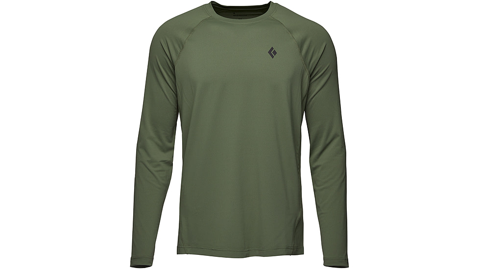 Black Diamond Alpenglow Long Sleeve Crew - Mens, Tundra, Small, AP7520923010SML1