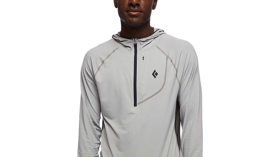 Black Diamond Alpenglow Pro Hoody - Mens, Pewter, Small, AP7520931016SML1