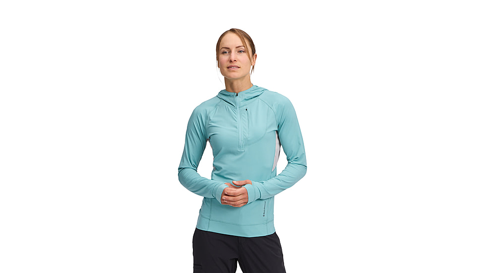 Black Diamond Alpenglow Pro Hoody - Womens, Glacier, Large, AP7520944072LRG1
