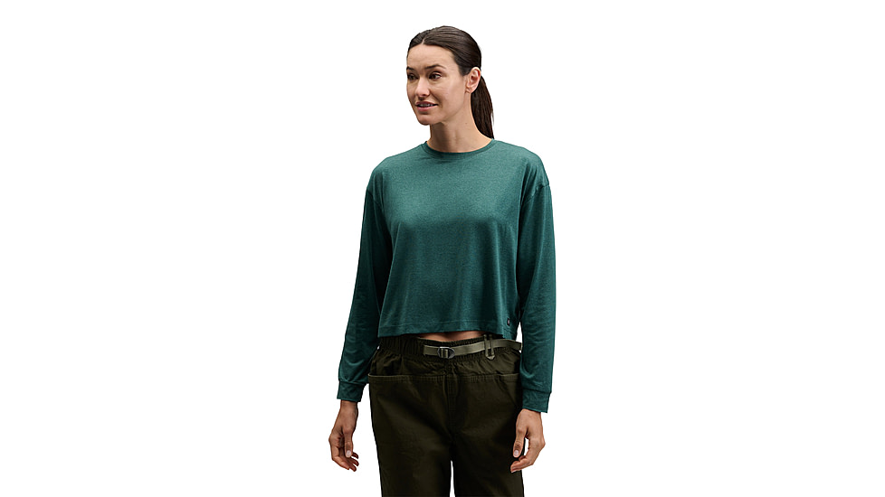 Black Diamond Circuit Long Sleeve Tee - Womens, Deep Woods, Large, AP7520173062LRG1