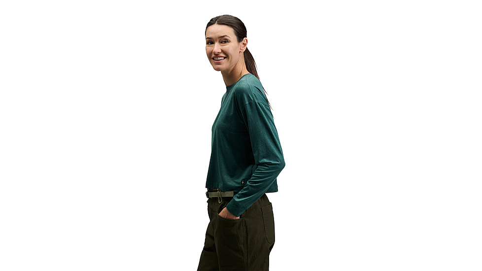 Black Diamond Circuit Long Sleeve Tee - Womens, Deep Woods, Large, AP7520173062LRG1