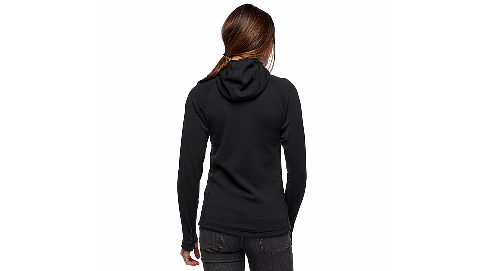 Black Diamond Coefficient Fleece Hoody - Womens, Black, Large, AP7440210002LRG1