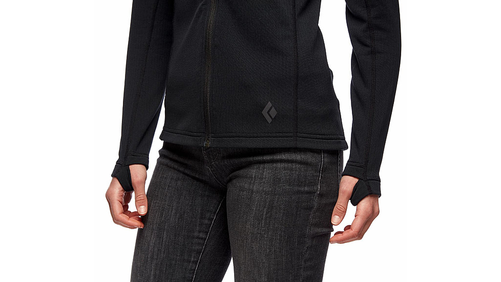 Black Diamond Coefficient Fleece Hoody - Womens, Black, Large, AP7440210002LRG1