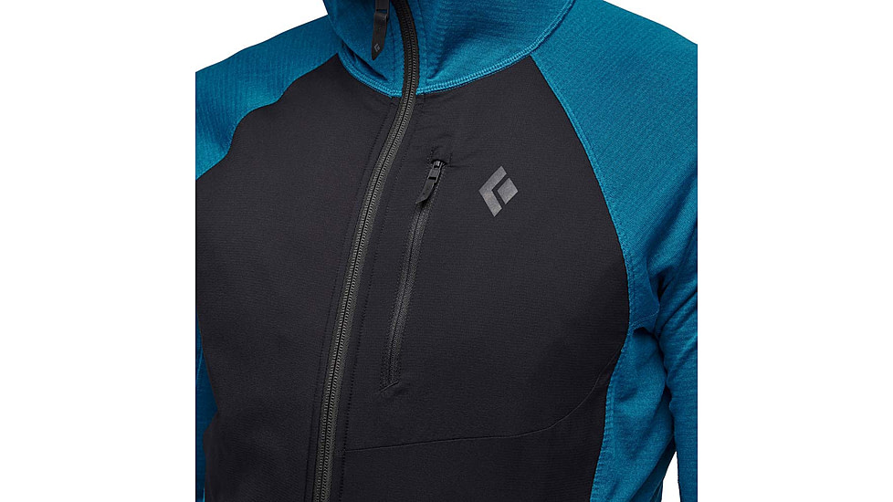 Black Diamond Coefficient LT Hybrid Hoody - Mens, Kingfisher/Black, Extra Large, AP7440519038XLG1