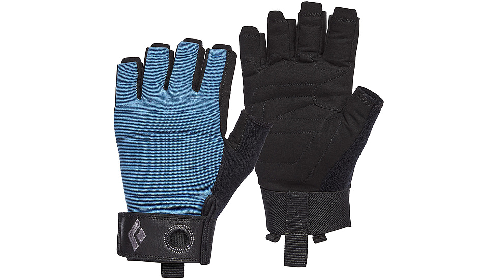 Black Diamond Crag Half-Finger Gloves - Mens, Astral Blue, Extra Small, BD8018644002XS-1