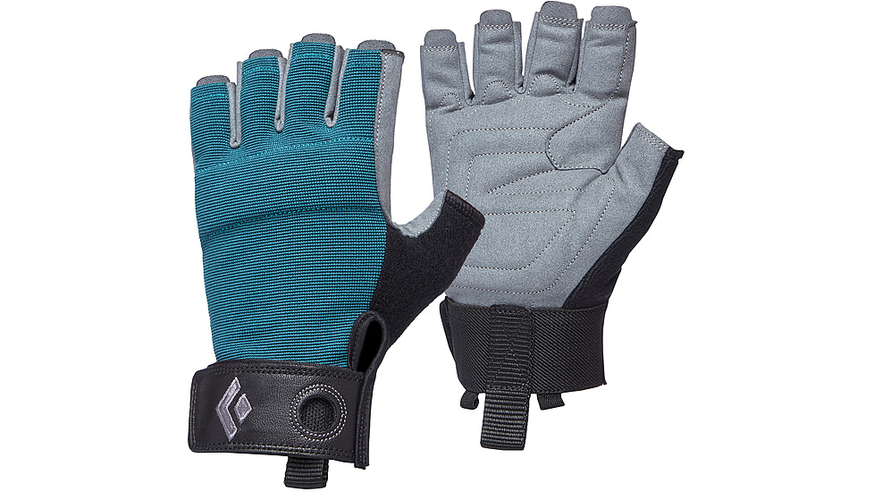 Black Diamond Crag Half-Finger Gloves - Womens, Raging Sea, Extra Small, BD8018683028XS-1