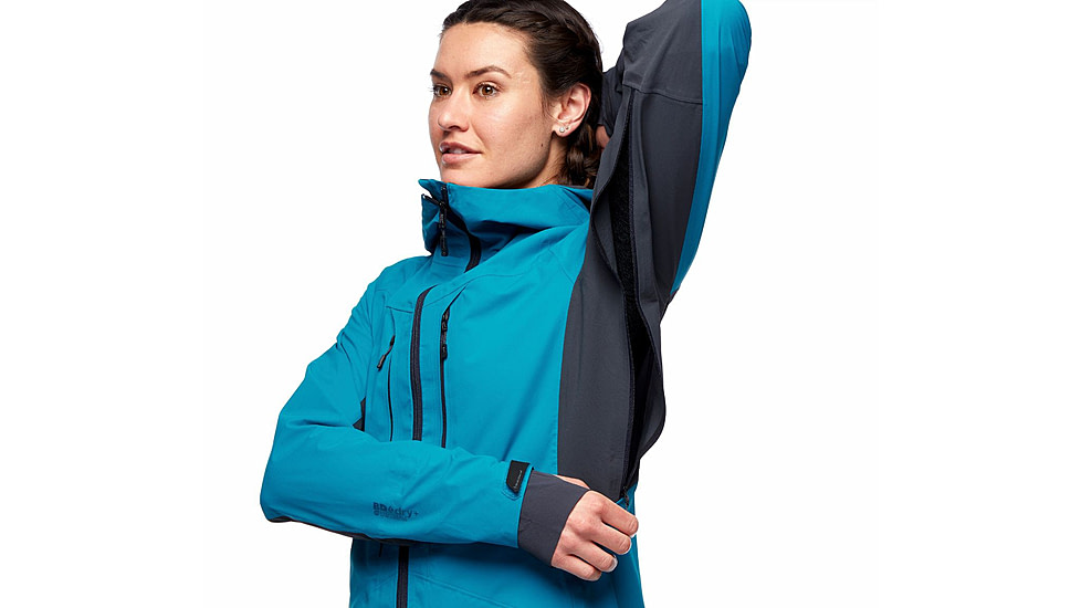 Black Diamond Dawn Patrol Hybrid Shell Jacket - Women's, Azul, Extra Small, AP7450054004XSM1