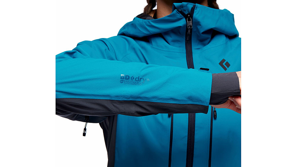 Black Diamond Dawn Patrol Hybrid Shell Jacket - Women's, Azul, Extra Small, AP7450054004XSM1