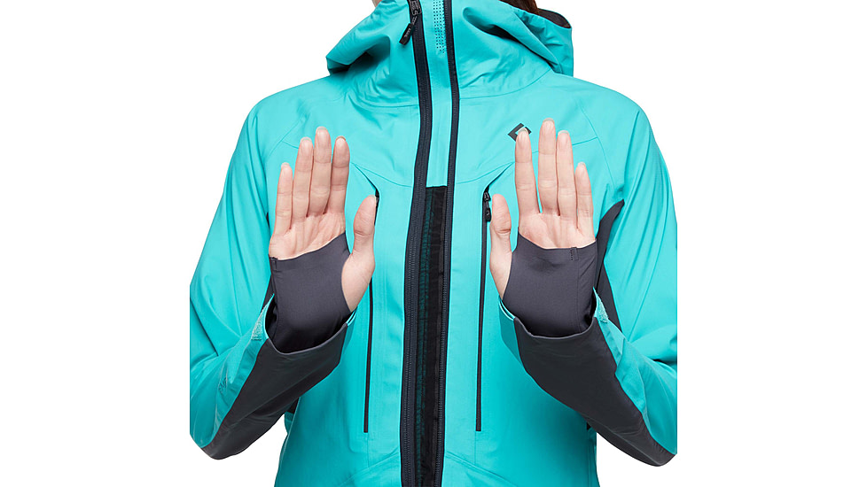 Black Diamond Dawn Patrol Hybrid Shell Jacket - Women's, Dark Patina, Extra Small, AP7450054050XSM1