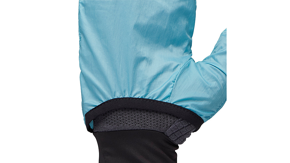 Black Diamond Deploy Wind Hood Gloves, Carbon/Glacier, Extra Small, BD8017429642XSM1