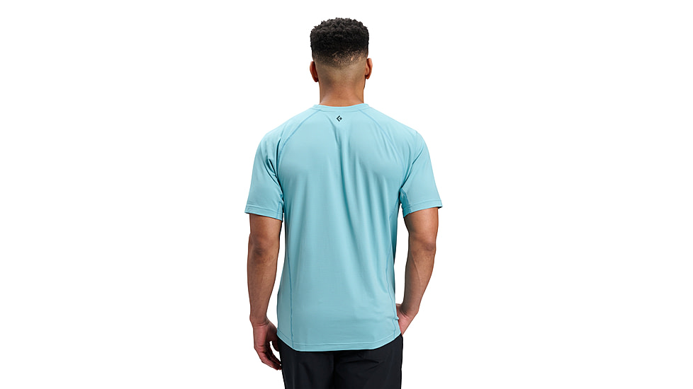 Black Diamond Distance Short Sleeve Tech Tee - Mens, Glacier, Small, AP7520064072SML1