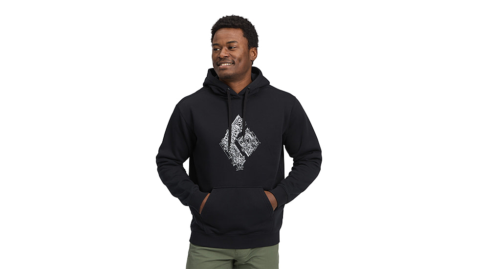 Black Diamond Engineered Diamond Pullover Hoody - Mens, Black, Small, AP7524630002SML1