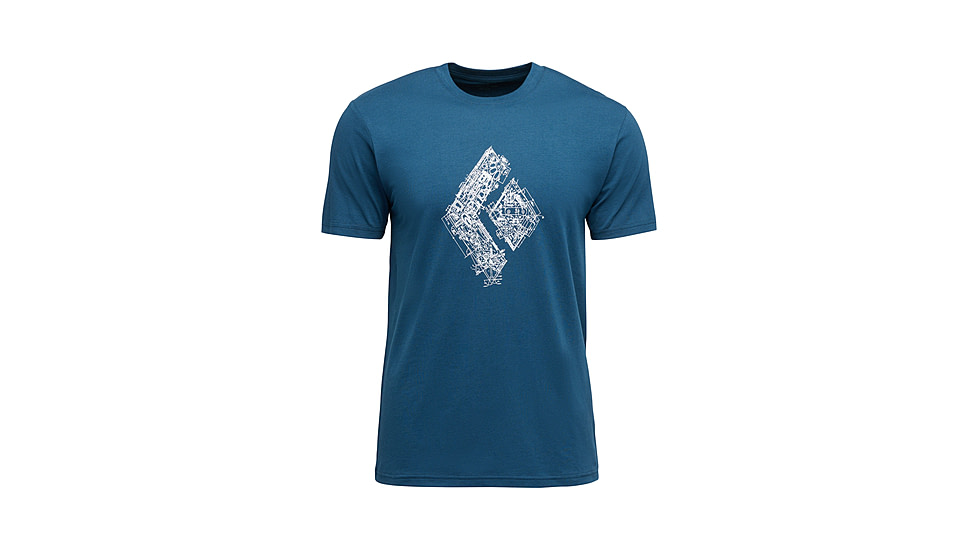 Black Diamond Engineered Diamond Short Sleeve Tee - Mens, Indigo, Large, AP7524724013LRG1