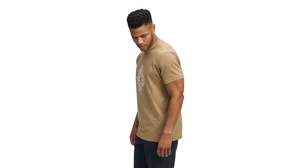Black Diamond Engineered Diamond Short Sleeve Tee - Mens, Mushroom, Large, AP7524722015LRG1
