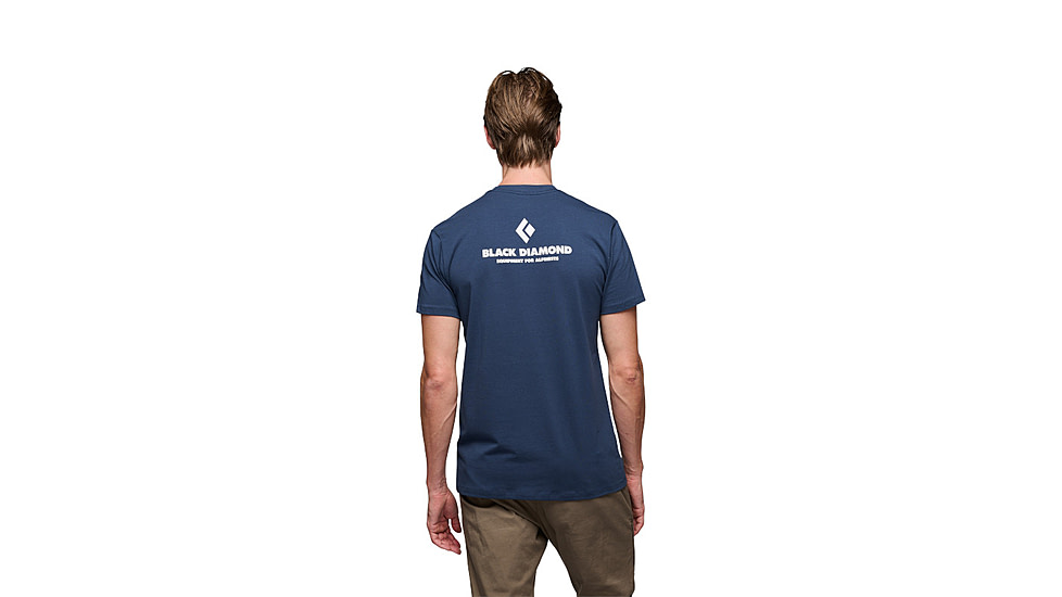 Black Diamond Equipment For Alpinist Short Sleeve T-Shirt - Mens, Indigo, Medium, APYL4X4013MED1