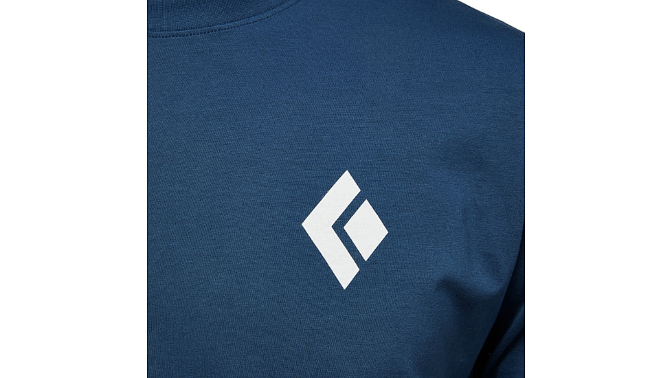 Black Diamond Equipment For Alpinist Short Sleeve T-Shirt - Mens, Indigo, Medium, APYL4X4013MED1