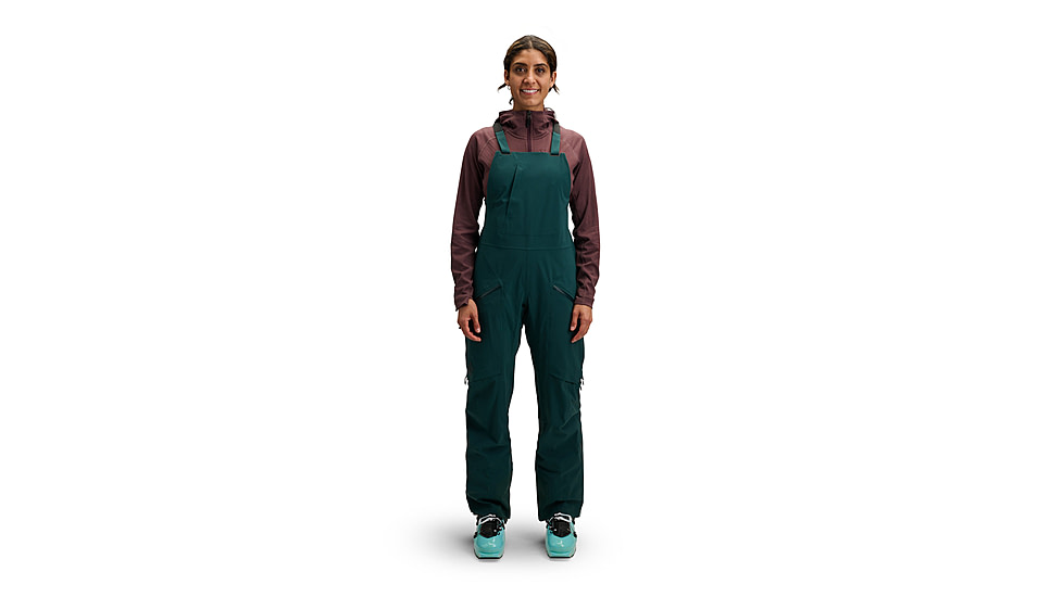 Black Diamond Factor Bibs - Womens, Deep Woods, Medium, AP7410263062MED1