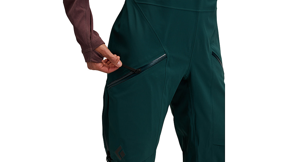 Black Diamond Factor Bibs - Womens, Deep Woods, Medium, AP7410263062MED1