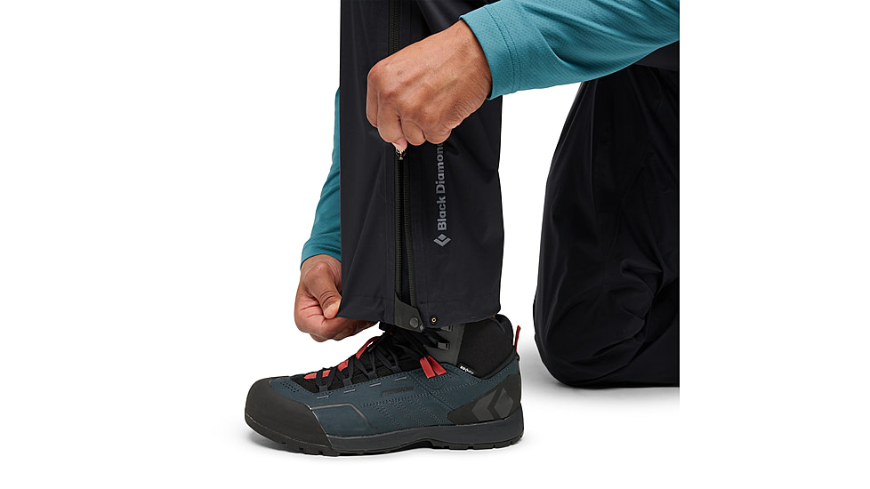 Black Diamond Fineline Stretch Full Zip Pants - Mens, Black, Medium/Long, AP7410440002MED1