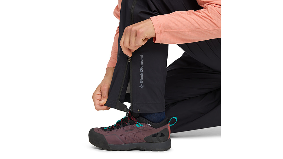 Black Diamond Fineline Stretch Full Zip Pants - Womens, Black, Medium/Short, AP7410450002MED1