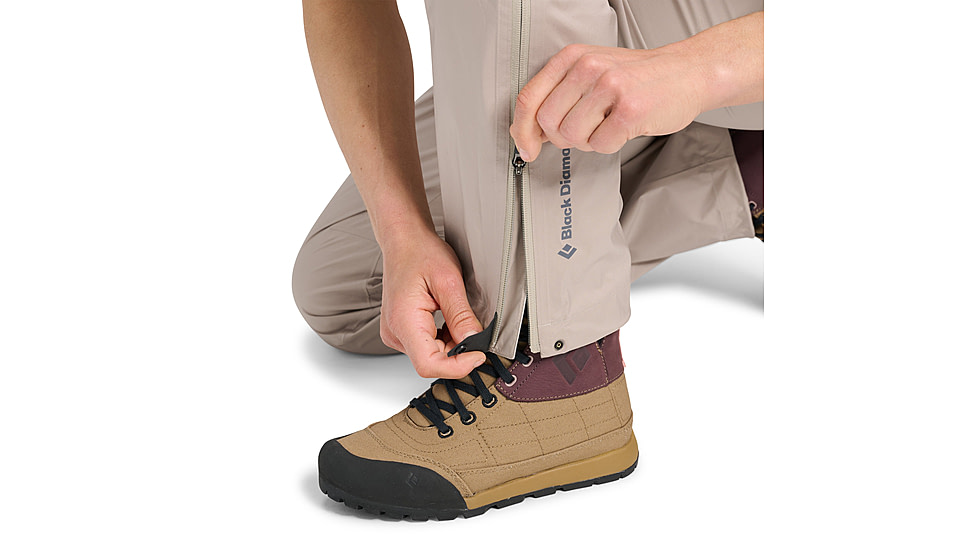 Black Diamond Fineline Stretch Full Zip Pants - Womens, Moonstone, Extra Large, AP7420142018XLG1