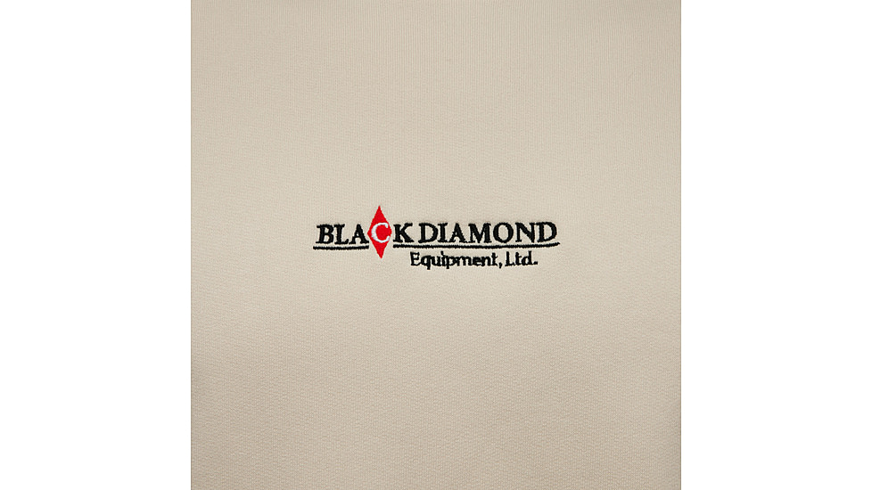 Black Diamond Heritage Wordmark Crewneck - Mens, Off White, Medium, AP7524431024MED1