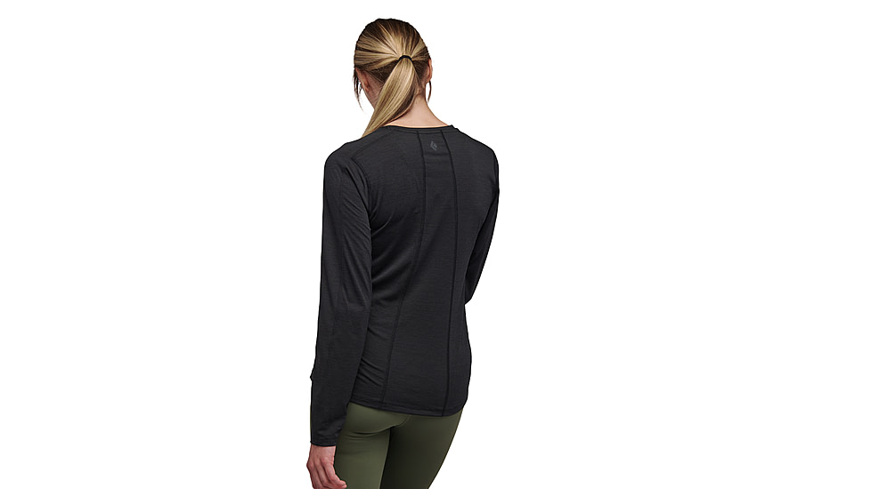 Black Diamond Lightwire Long Sleeve Tee - Womens, Black, Medium, AP7520100002MED1