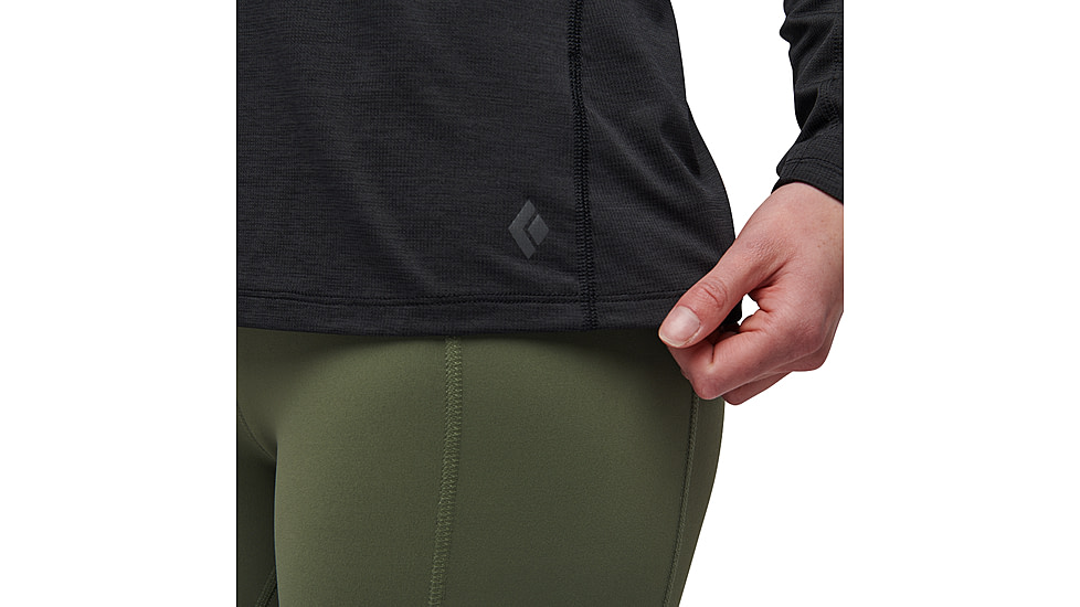 Black Diamond Lightwire Long Sleeve Tee - Womens, Black, Medium, AP7520100002MED1