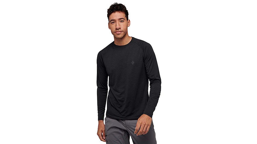Black Diamond Lightwire LS Tech Tee - Mens, Black, Extra Large, AP7530900002XLG1