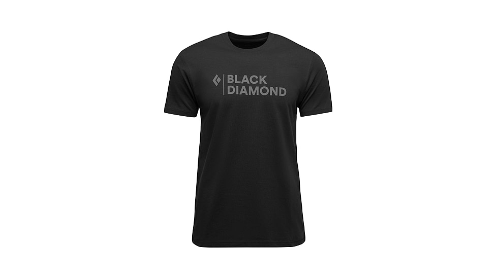 Black Diamond Mini Stacked Short Sleeve Tee - Mens, Black, Large, AP7524890002LRG1
