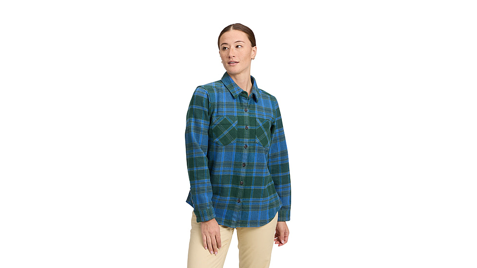 Black Diamond Project Heavy Flannel - Womens, Deeps Woods/Midnight Blue, Medium, AP7440679725MED1