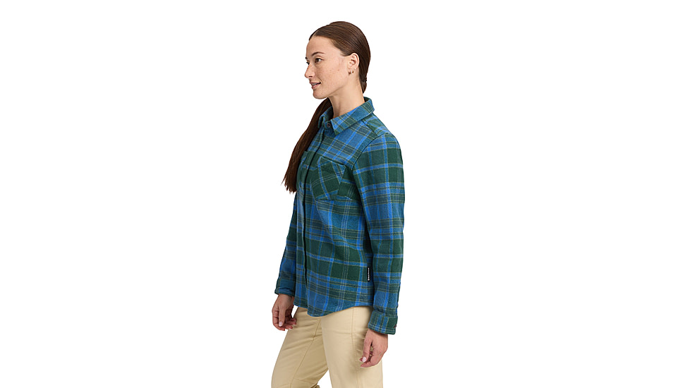 Black Diamond Project Heavy Flannel - Womens, Deeps Woods/Midnight Blue, Medium, AP7440679725MED1