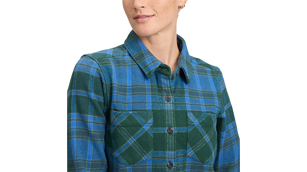 Black Diamond Project Heavy Flannel - Womens, Deeps Woods/Midnight Blue, Medium, AP7440679725MED1