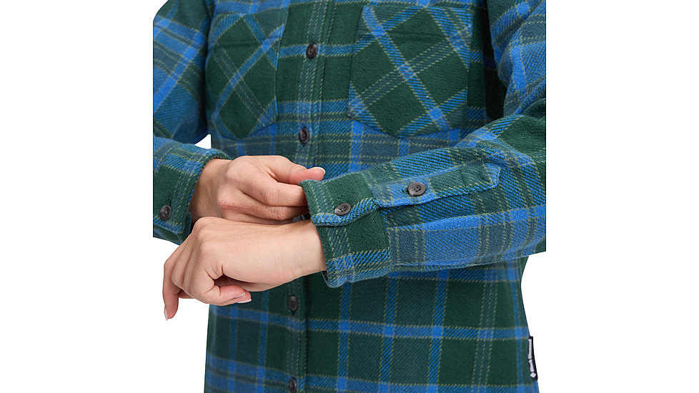 Black Diamond Project Heavy Flannel - Womens, Deeps Woods/Midnight Blue, Medium, AP7440679725MED1