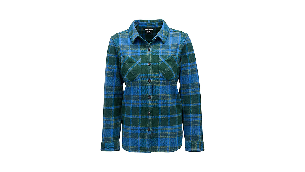 Black Diamond Project Heavy Flannel - Womens, Deeps Woods/Midnight Blue, Medium, AP7440679725MED1