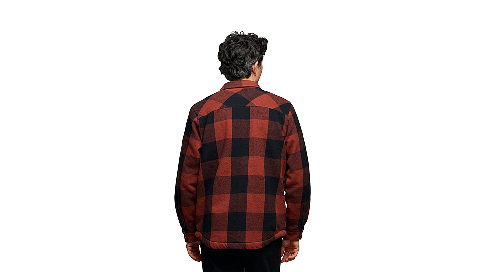 Black Diamond Project Lined Flannel - Mens, Iron Red/Black, Extra Large, AP7440659633XLG1