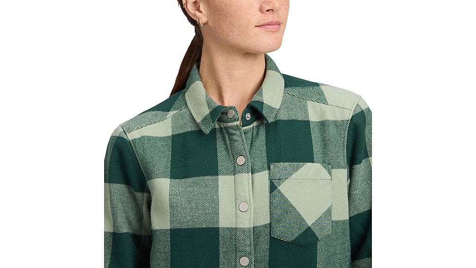 Black Diamond Project Lined Flannel - Womens, Deep Woods/Agave, Large, AP7440689726LRG1