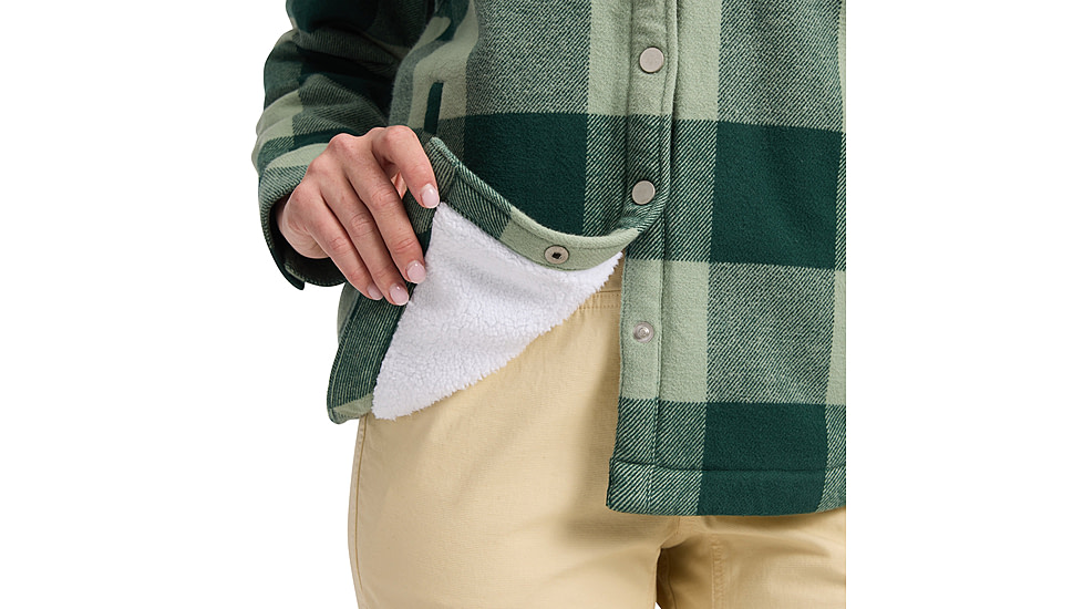 Black Diamond Project Lined Flannel - Womens, Deep Woods/Agave, Large, AP7440689726LRG1