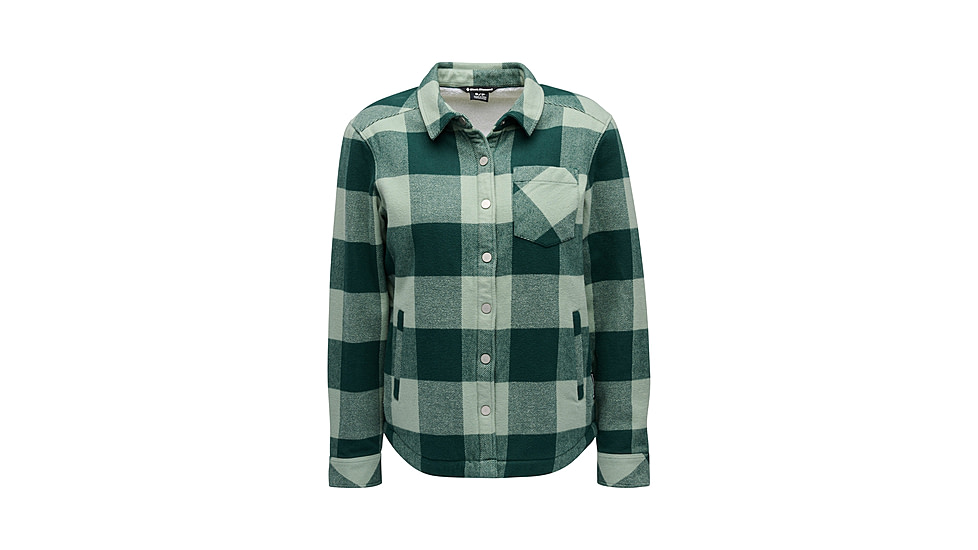 Black Diamond Project Lined Flannel - Womens, Deep Woods/Agave, Large, AP7440689726LRG1