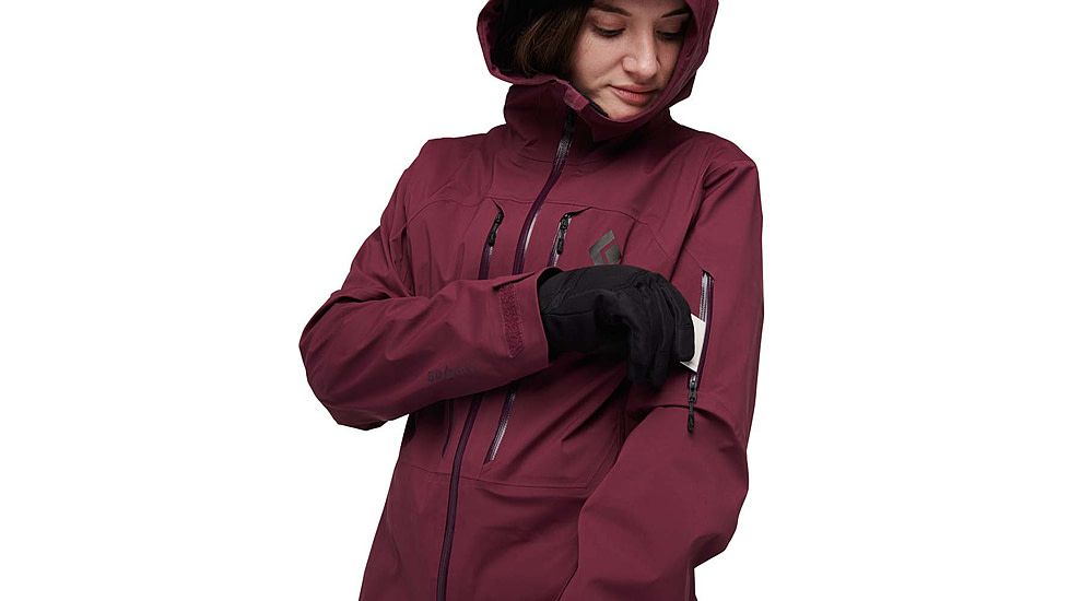 Black Diamond Recon LT Shell - Womens, Large, Blackberry, AP7450215016LRG1