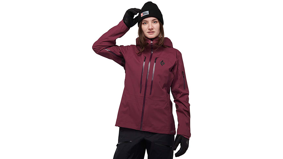 Black Diamond Recon LT Shell - Womens, Large, Blackberry, AP7450215016LRG1