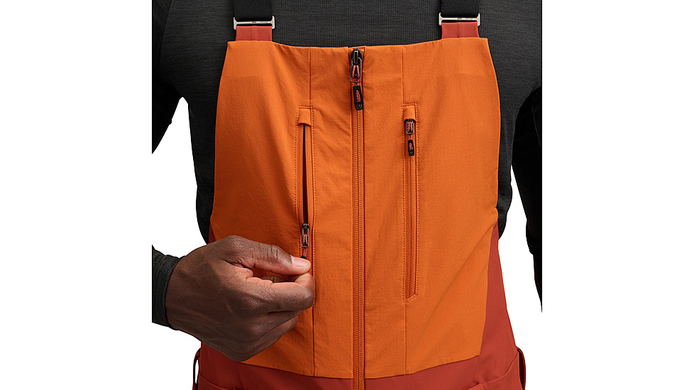 Black Diamond Recon Stretch Bibs - Mens, Saffron/Burnt Sienna, Small, AP7410289712SML1