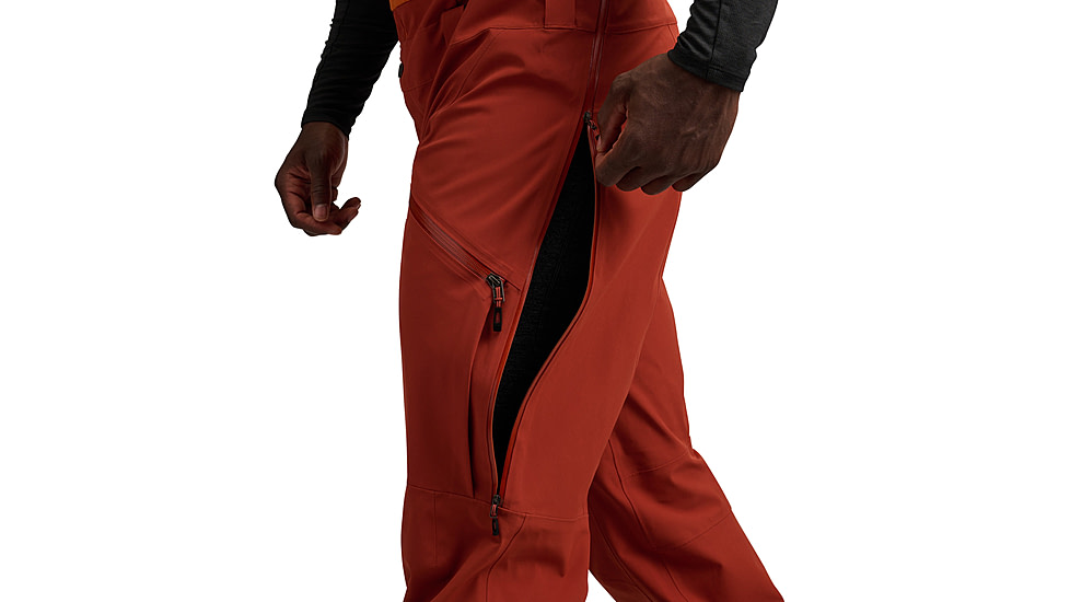 Black Diamond Recon Stretch Bibs - Mens, Saffron/Burnt Sienna, Small, AP7410289712SML1