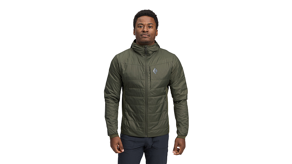 Black Diamond Solution 1.0 Hoody - Mens, Dark Moss, Extra Large, AP7460143004XLG1